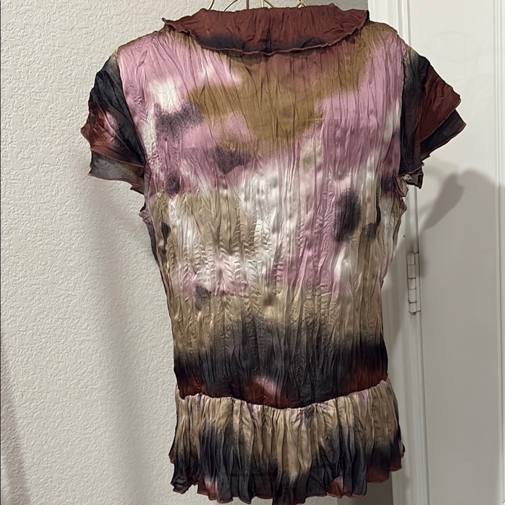 dressbarn Multicolor Ruffle Blouse - Picture 4 of 5